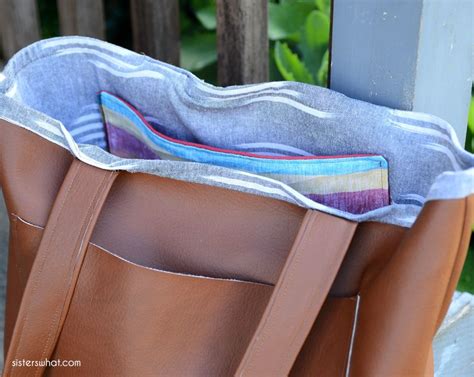 How To Sew A Faux Leather Bag Sewing Tutorial