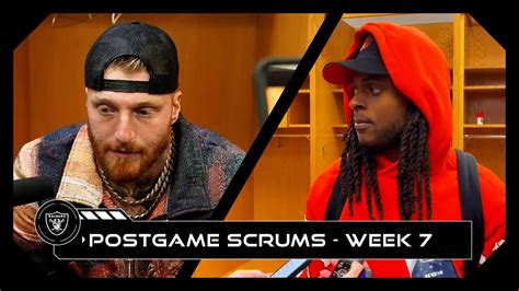 Davante Adams And Maxx Crosby Postgame Media Week Vs Bears Youtube