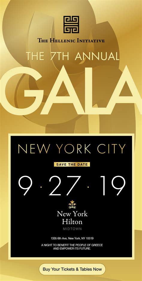 The Th Annual Gala The Hellenic Initiative Global