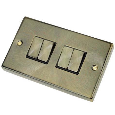 Scolmore Click Deco A Gang Way Switch Metal Black Insert