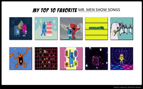 My Top 10 Favourite Mr. Men Show Songs by TheTrainMrMenPonyFan on DeviantArt