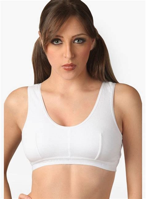 Cotton Plain Ladies White Sports Bra For Inner Wear Size 32b At Rs