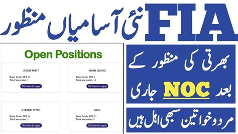 Fia Latest Govt Jobs Federal Investigations Agency Jobs 2023 Fia Jobs