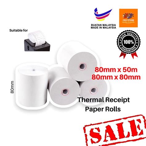 Thermal Receipt Paper Coreless Mm X Mm Mm X Mm Thermal Receipt