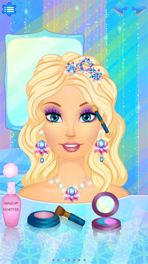 Frozen Snow Queen Dress Up And Makeup Ice Princess Makeover Salon For