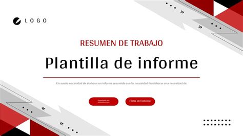 Plan Resumido De Un Diseño Geométrico Simple En Rojo Y Negro Presentación Plantilla Para