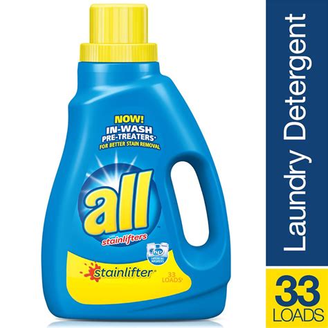 All Stainlifter Liquid Laundry Detergent 50 Ounce 33 Loads Walmart