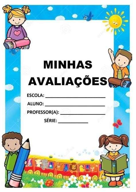 Capa De Avaliação 1 Bimestre Colorida - Capa De Avaliação
