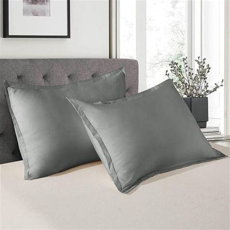 Shatex Pillow Shams Queen Size Pillow Shams Grey Pillow Shams Queen