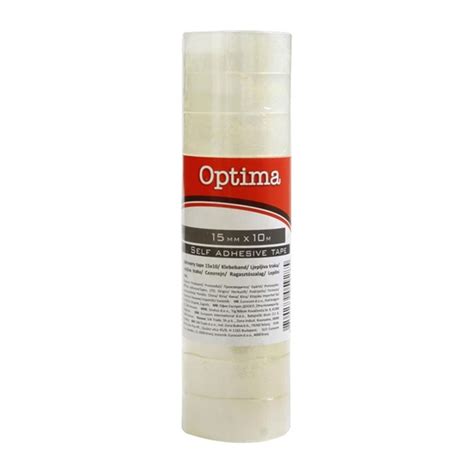 Lepilni Trak Optima 15 Mm X 10 M Prozoren 10 Kosov PRINTINK Si