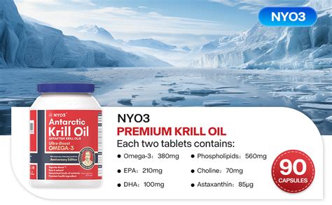 Nyo Krill Oil Mg Omega Supplement Epa Dha Softgels