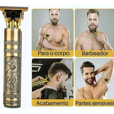 Máquina Cortar Cabelo Barba Dragão Buda Profissional MercadoLivre