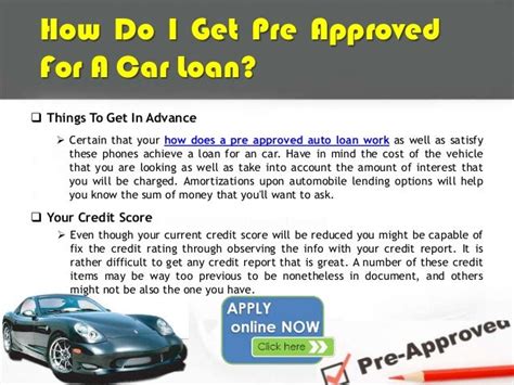 How Do I Get Pre Approved For A Car Loan With Bad Credit