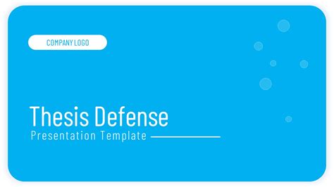 Thesis Defense PowerPoint Template