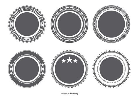 Blank Retro Style Badge Collection 152628 Vector Art at Vecteezy