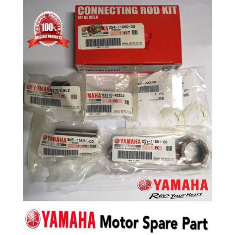 100 ORIGINAL YAMAHA DT125 CONNETING ROD KIT 0 2N4 11650 00 CONROD CON