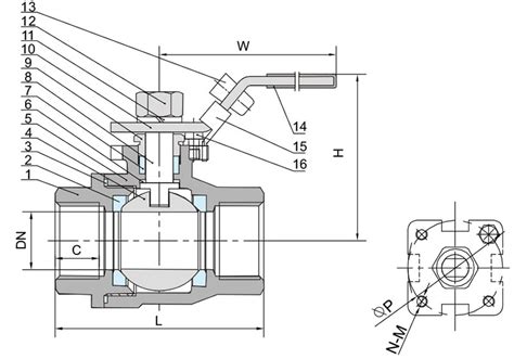 2 PC Stainless Steel Ball Valve Full Port 1000WOG PN69 ISO 5211 Mount