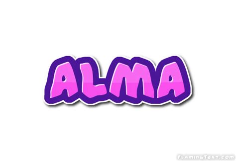 Alma Logo | Free Name Design Tool from Flaming Text