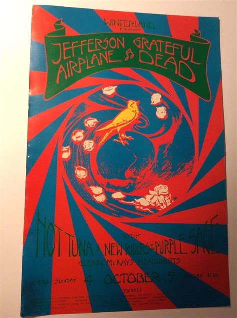 Grateful Dead Winterland Poster David Singer 10 4 1970 Rare 1st And Only 1923053892