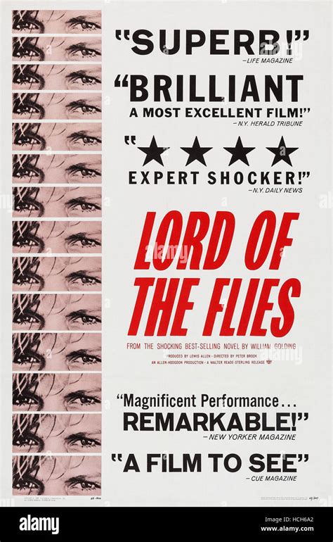 LORD OF THE FLIES, US poster art, 1963 Stock Photo - Alamy