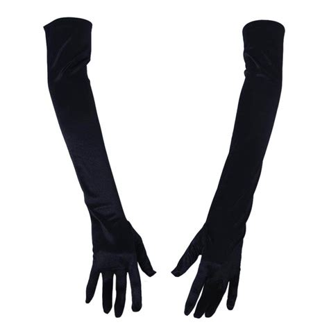 【48 Hours Delivery】21 Inch Women Arm Long Satin Elbow Gloves For