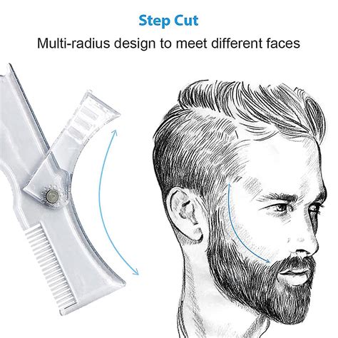 Mod Le De Style De Barbe Pochoir Cheveux Peigne Barbe Pour Hommes