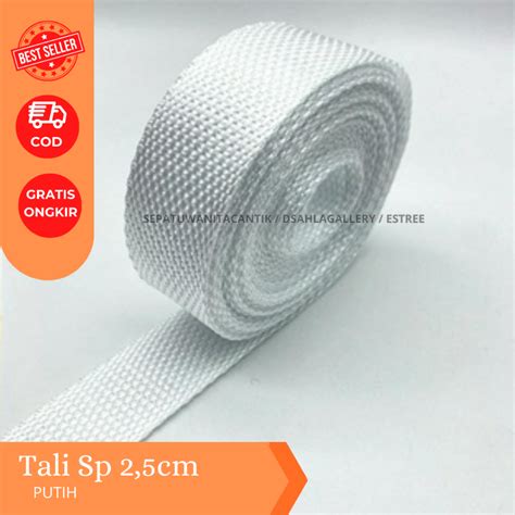 Jual Tali Webbing Warna Putih Tali Webing Cm Tebal Kuat Tali