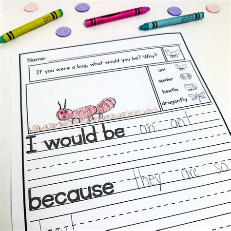 Free Writing Prompts For 1st And 2nd Grade Worksheets Library