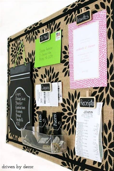 22 DIY Bulletin Board Ideas To Revamp Your Home Office | Burlap ...