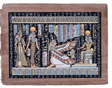 سعر ومواصفات Ancient Egyptian papyrus 30 x 40cm of Goddess Isis Goddess