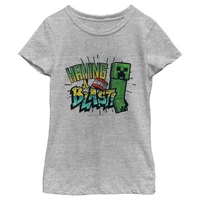 Girl's Minecraft Having A Blast T-shirt : Target