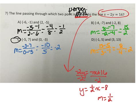 Writing Equations Of Parallel And Perpendicular Lines Math — Db