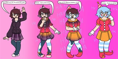 Hypnohub Blue Hair Brown Eyes Brown Hair Clown Clown Girl Clownification Femsub Gloves