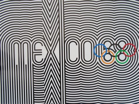 CARTEL DE LOS JUEGOS OLÍMPICOS DE MÉXICO 68 Lance Wyman 24 x 24 Etsy