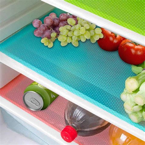 16 Pcs Refrigerator Liners Mats Washable Refrigerator Mats Liner Waterproof