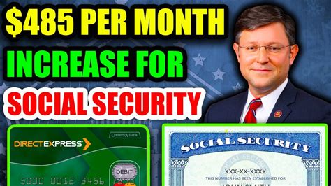 485 Per Month INCREASE For Social Security Beneficiaries Update