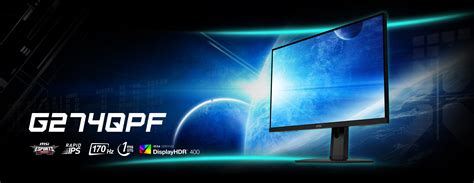 مانیتور گیمینگ ام اس آی 27 اینچ مدل MSI G274QPF 27 Inch Gaming Monitor