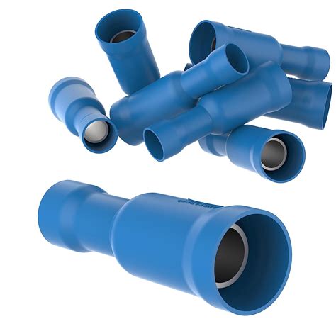 AUPROTEC 25x Rundsteckhülsen 1 5 2 5 mm² blau Vollisoliert PVC