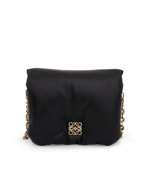 Loewe Puffer Goya Bag In Shiny Nappa Lambskin In Black Lyst UK