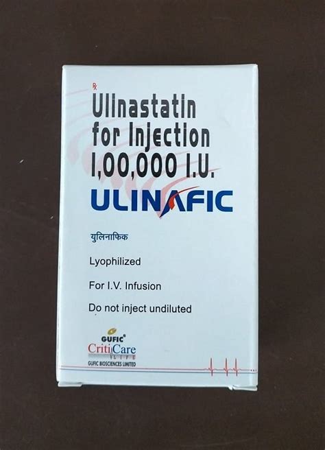 Ulinafic Ulinastatin For Injection Iu Box At Rs Vial