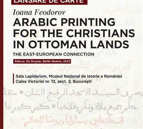 Lansarea C R Ii Arabic Printing For The Christians In Ottoman Lands