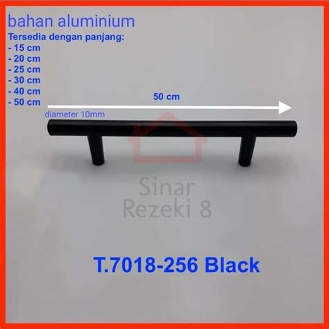 Jual Termurah Tarikan Pipa Bulat 7018 320 BLACK Hitam Laci Pintu Lemari