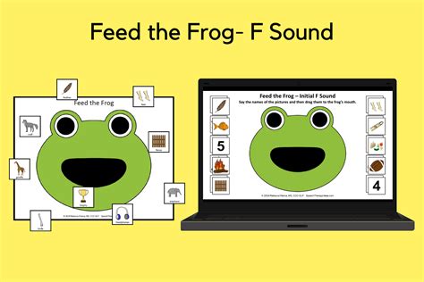 Feed The Frog F Sound Speech Therapy Ideas