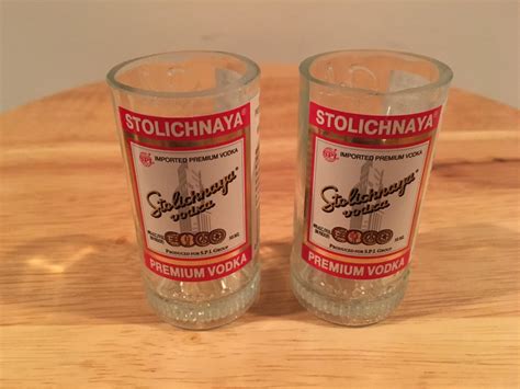 Stolichnaya Vodka 50ml Bottle Shot Glass Set