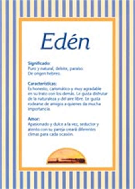 Significado Del Nombre Eden Antidotestory