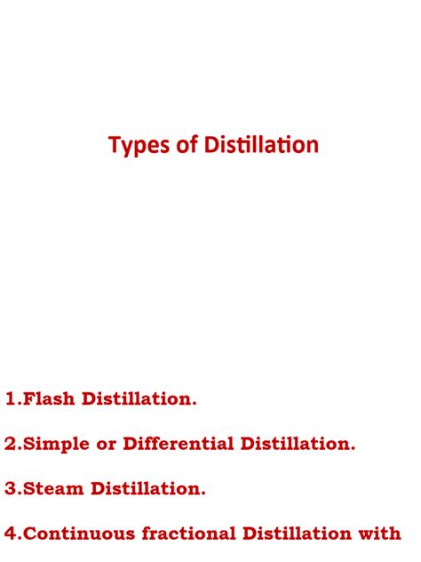 Types Distillation | PDF | Distillation | Nature