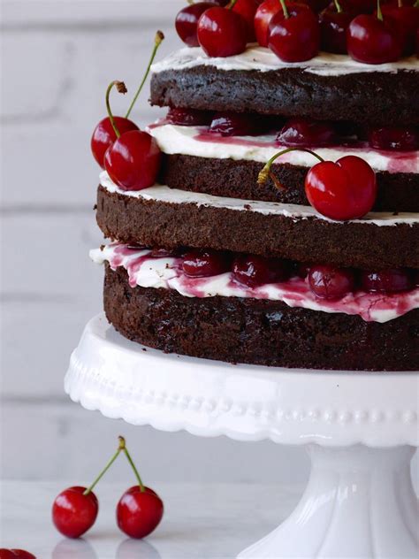 Naked Cake De Chocolate Y Calabac N Con Cerezas Tartas Tartaletas