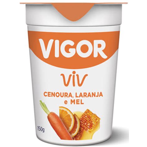 Iogurte Integral Cenoura Laranja E Mel Vigor Viv Copo G P O De A Car