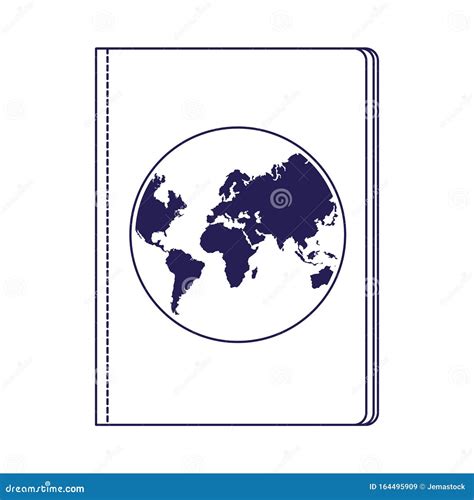 Passport Document Icon Flat Design Stock Vector Illustration Of