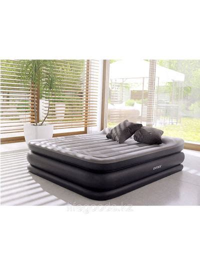 Dura Beam Plus Series Deluxe Pillow Rest Raised Airbed Queen Size Pvc